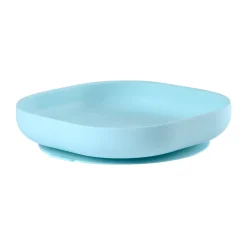 BÉABA Couverts, Vaisselle Et Bavoirs*Assiette Silicone Ventouse Light Blue