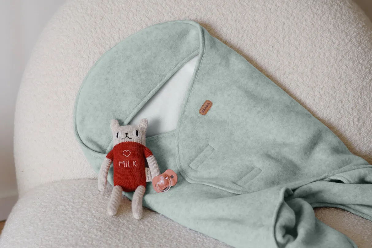 BÉABA Chancelieres Et Nids D'Ange*Babynomade® Double Polaire Sage Green