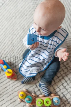 BÉABA Couverts, Vaisselle Et Bavoirs*Bavoir Coton Stripes