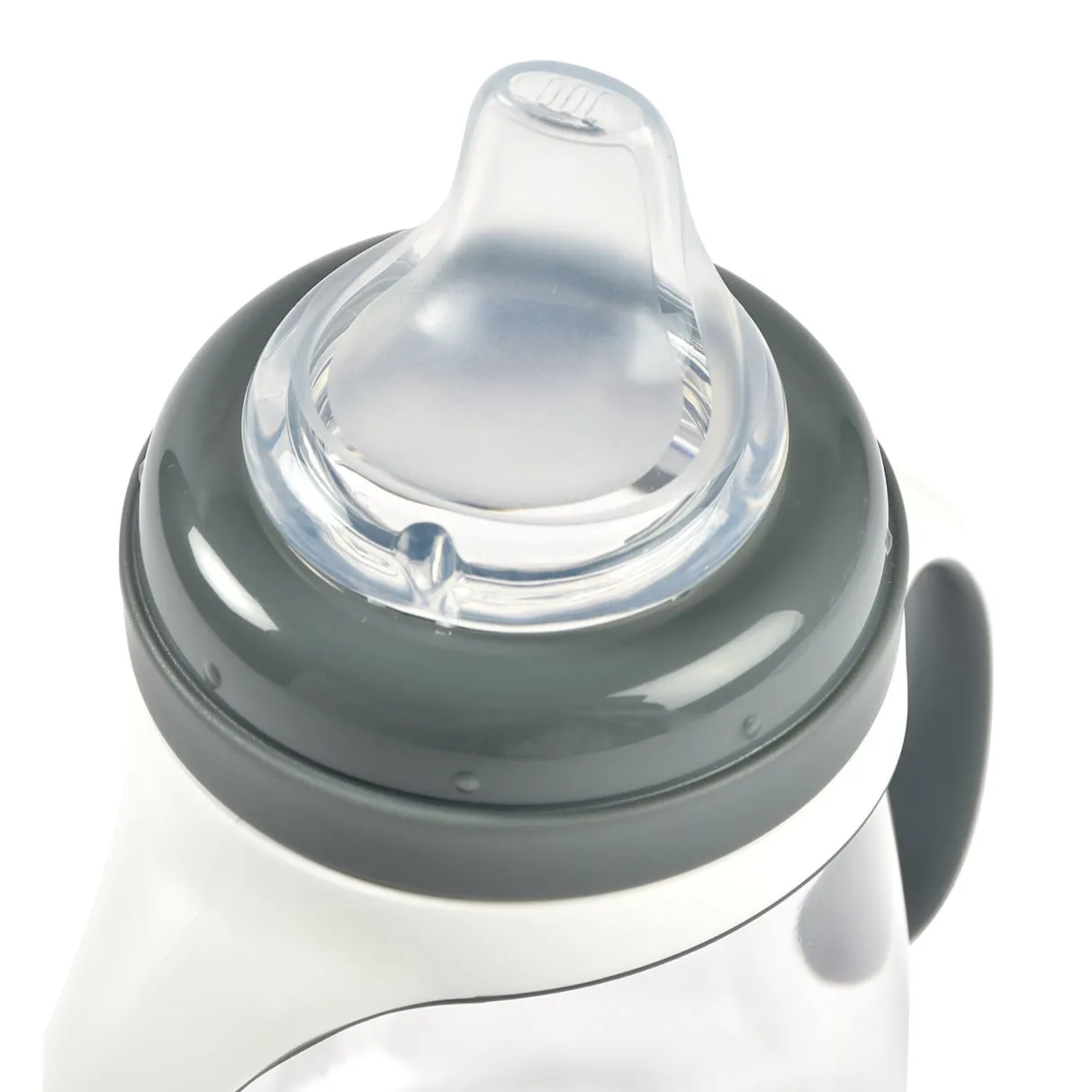 BÉABA Couverts, Vaisselle Et Bavoirs*Biberon D'Apprentissage 2 En 1 210 Ml Mineral Grey