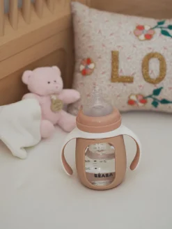 BÉABA Couverts, Vaisselle Et Bavoirs*Biberon Verre D'Apprentissage 210 Ml Old Pink