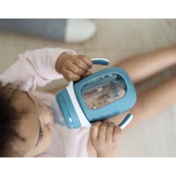 BÉABA Couverts, Vaisselle Et Bavoirs*Biberon Verre D'Apprentissage 210 Ml Windy Blue