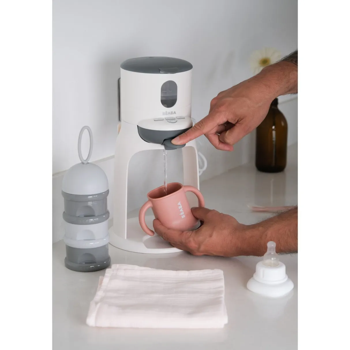 BÉABA Doseurs De Lait*Boite Doseuse De Lait Empilable Grey