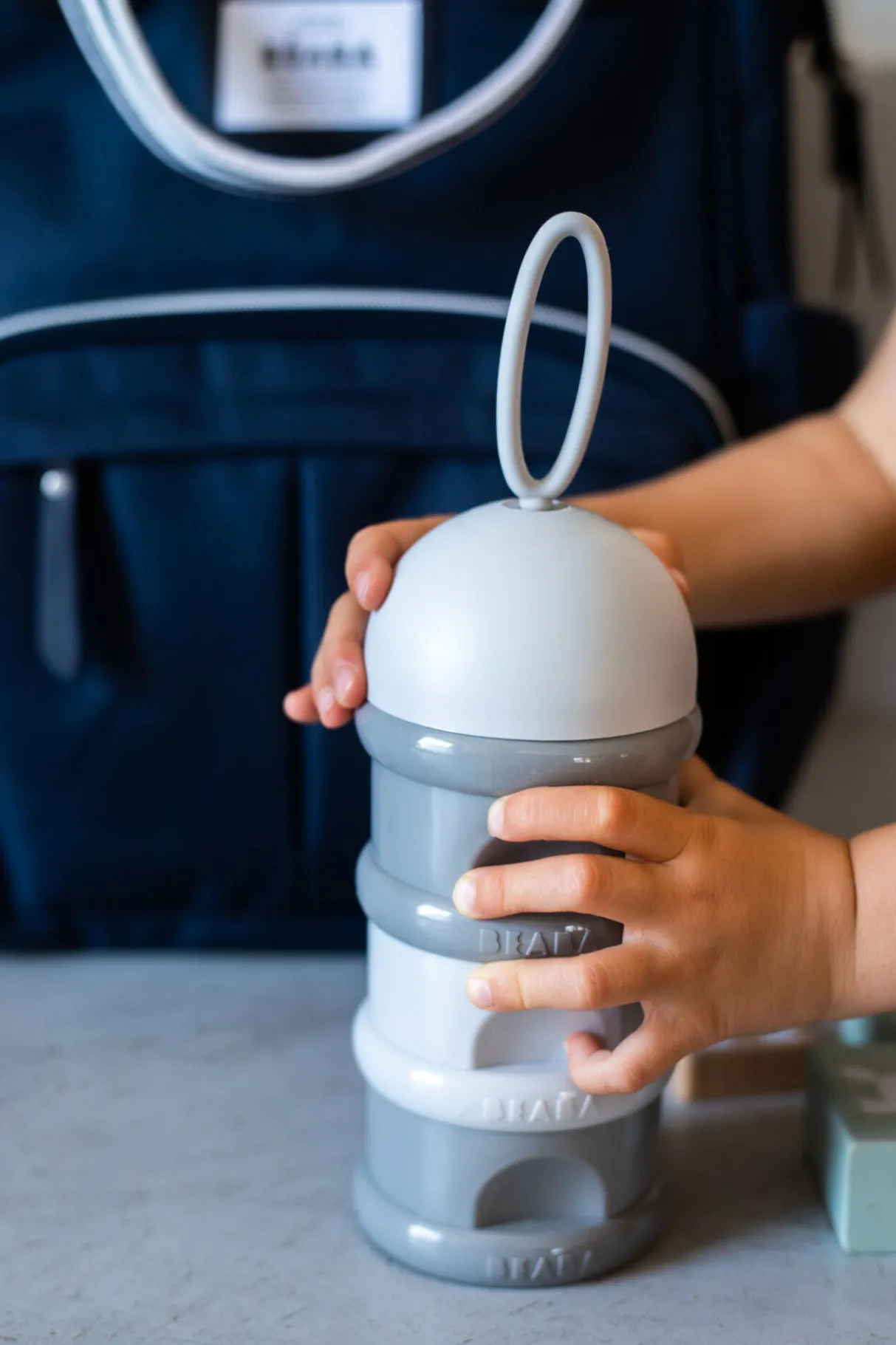 BÉABA Doseurs De Lait*Boite Doseuse De Lait Empilable Grey