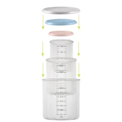 BÉABA Pots De Conservation*Coffret 3 Portions Old Pink/Windy Blue/Grey