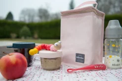 BÉABA Pots De Conservation*Coffret 2 Portions Verre 150 Ml Pink Et 250 Ml Dark Blue