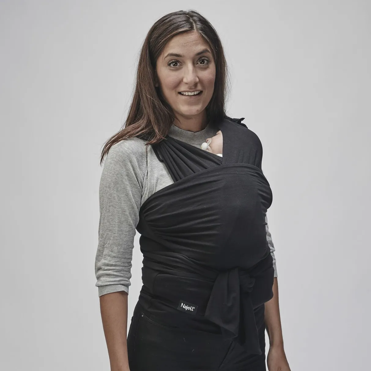 BÉABA Porte-Bébé Et Écharpes*Echarpe De Portage Najell X Beaba Black S/M