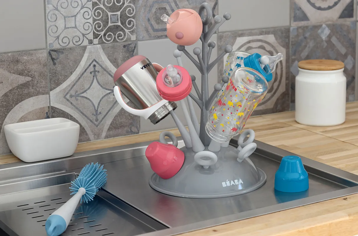 BÉABA Arbre À Biberons*Egoutte-Biberons Arbre Grey