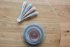 BÉABA Couverts, Vaisselle Et Bavoirs*Lot 4 Cuilleres 1Er Age Silicone Eucaplyptus