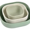 BÉABA Goûter Sain*Lot De 3 Bols Silicone Gigogne Sage Green