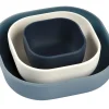 BÉABA Goûter Sain*Lot De 3 Bols Silicone Gigogne Night Blue