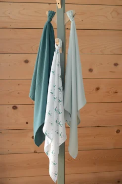 BÉABA Accessoires De Toilette*Lot De 3 Langes En Coton Jurassic