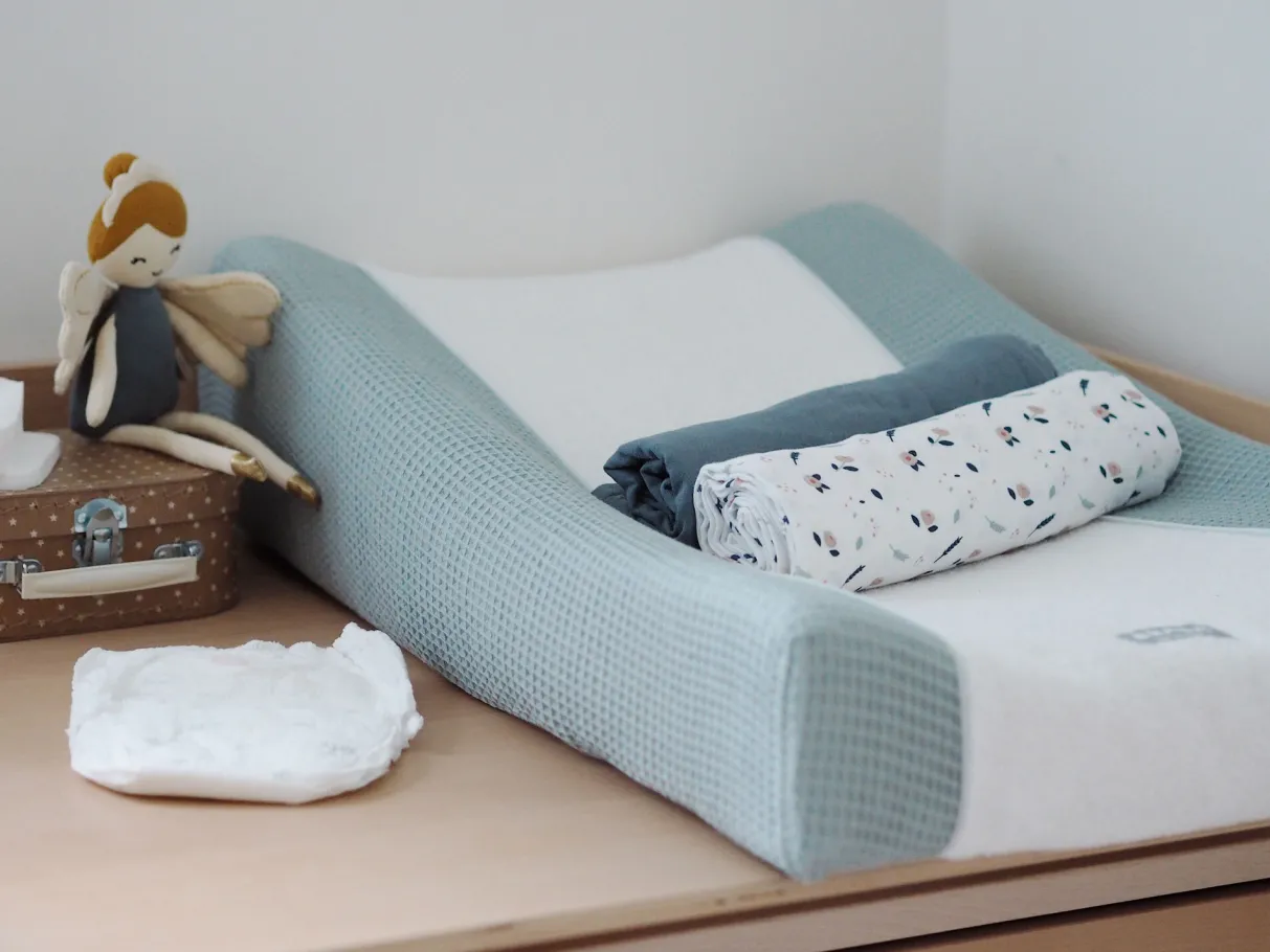 BÉABA Emmaillotage*Lot De 2 Langes Xxl En Coton Stormy Weather/Spring Flower