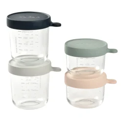 BÉABA Pots De Conservation*Lot De 4 Portions Verre - Eucalyptus