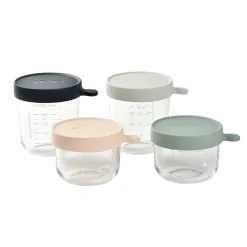 BÉABA Pots De Conservation*Lot De 4 Portions Verre - Eucalyptus