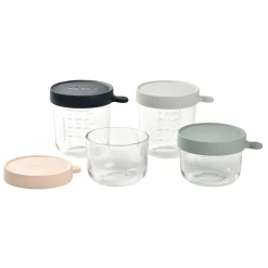 BÉABA Pots De Conservation*Lot De 4 Portions Verre - Eucalyptus