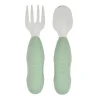 BÉABA Couverts, Vaisselle Et Bavoirs*Lot De 2 Pre-Couverts Inox Sage Green