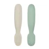 BÉABA Couverts, Vaisselle Et Bavoirs*Lot De 2 Pre-Cuillere Silicone Sage Green / Velvet Grey