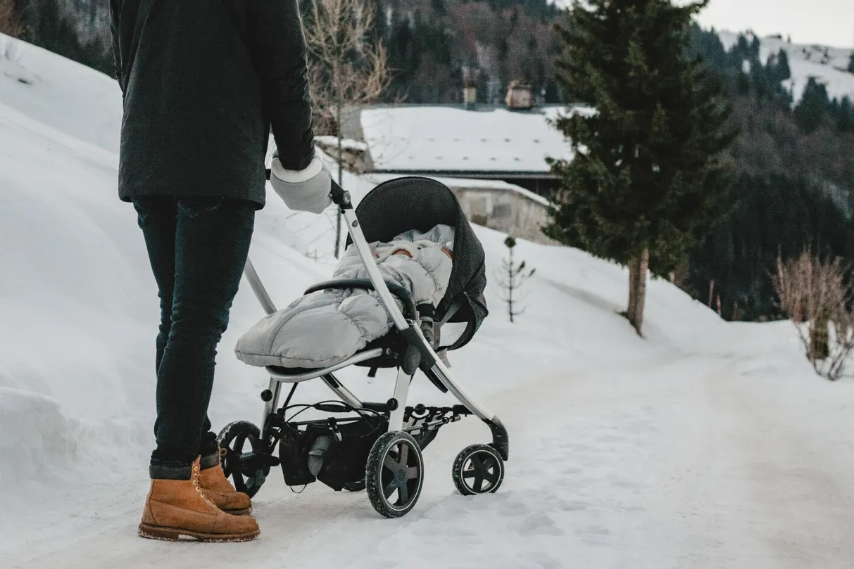 BÉABA Poussettes Et Accessoires*Moufles Poussette Heather Grey