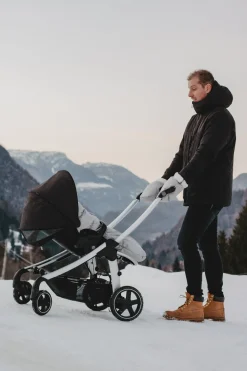 BÉABA Poussettes Et Accessoires*Moufles Poussette Heather Grey