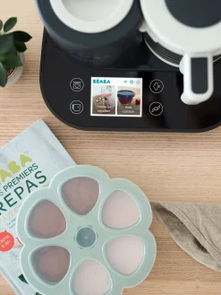 BÉABA Pots De Conservation*Multiportions Silicone 6 X 90 Ml Sage Green