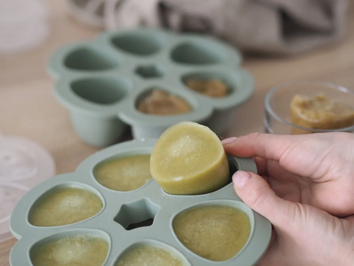 BÉABA Pots De Conservation*Multiportions Silicone 6 X 150 Ml Sage Green