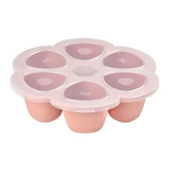 BÉABA Pots De Conservation*Multiportions Silicone 6*150Ml Old Pink