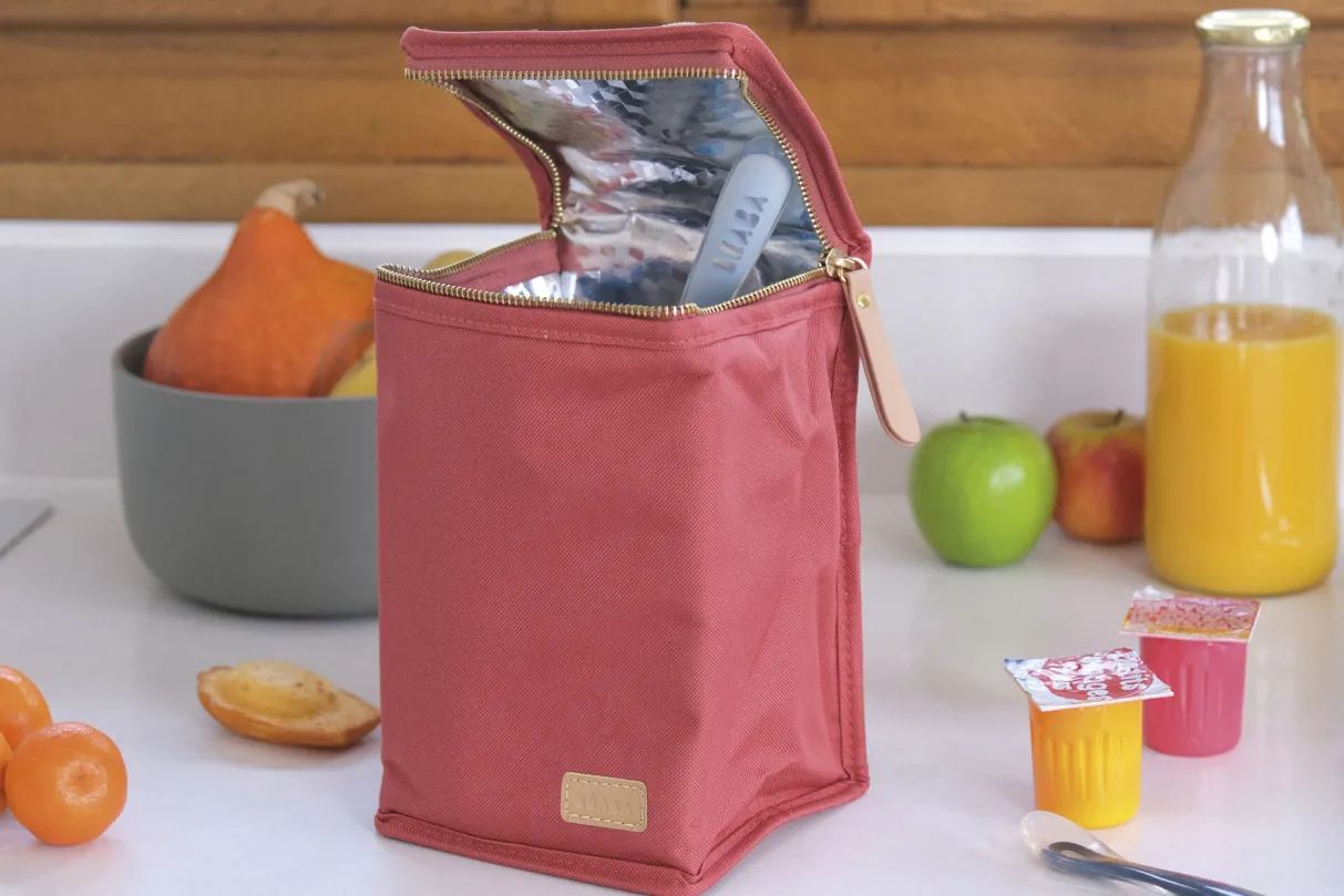 BÉABA Sacs Isotherme Bébé*Pochette Repas Isotherme Terracota