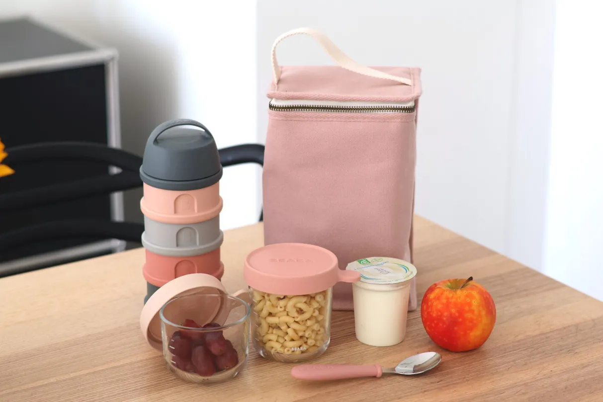 BÉABA Sacs Isotherme Bébé*Pochette Repas Isotherme Dusty Rose