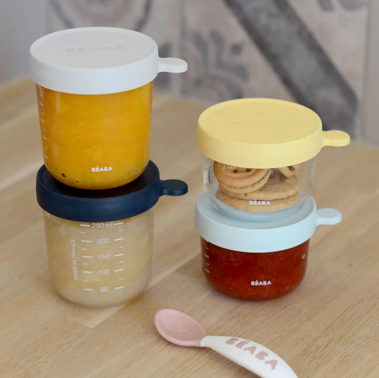 BÉABA Pots De Conservation*Portion Verre 250 Ml Light Mist