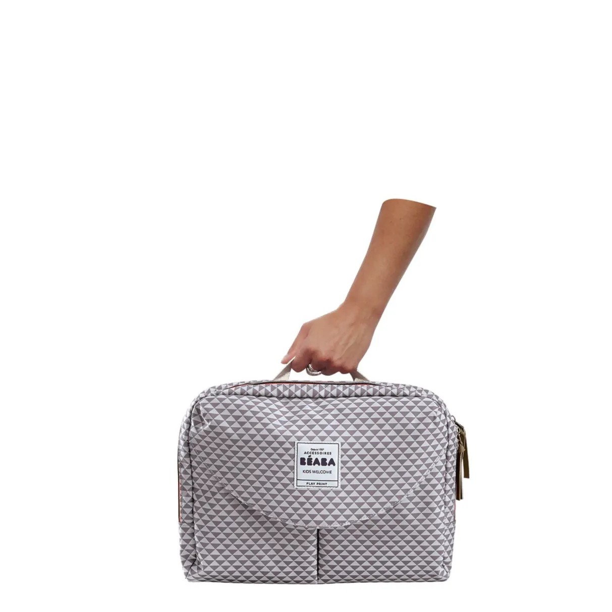 BÉABA Sacs À Langer*Sac A Langer Geneve Ii Play Print Grey/Coral