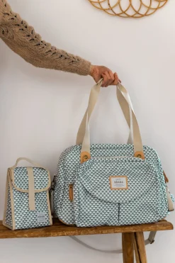 BÉABA Sacs À Langer*Sac A Langer Geneve Ii Play Print Sage Green