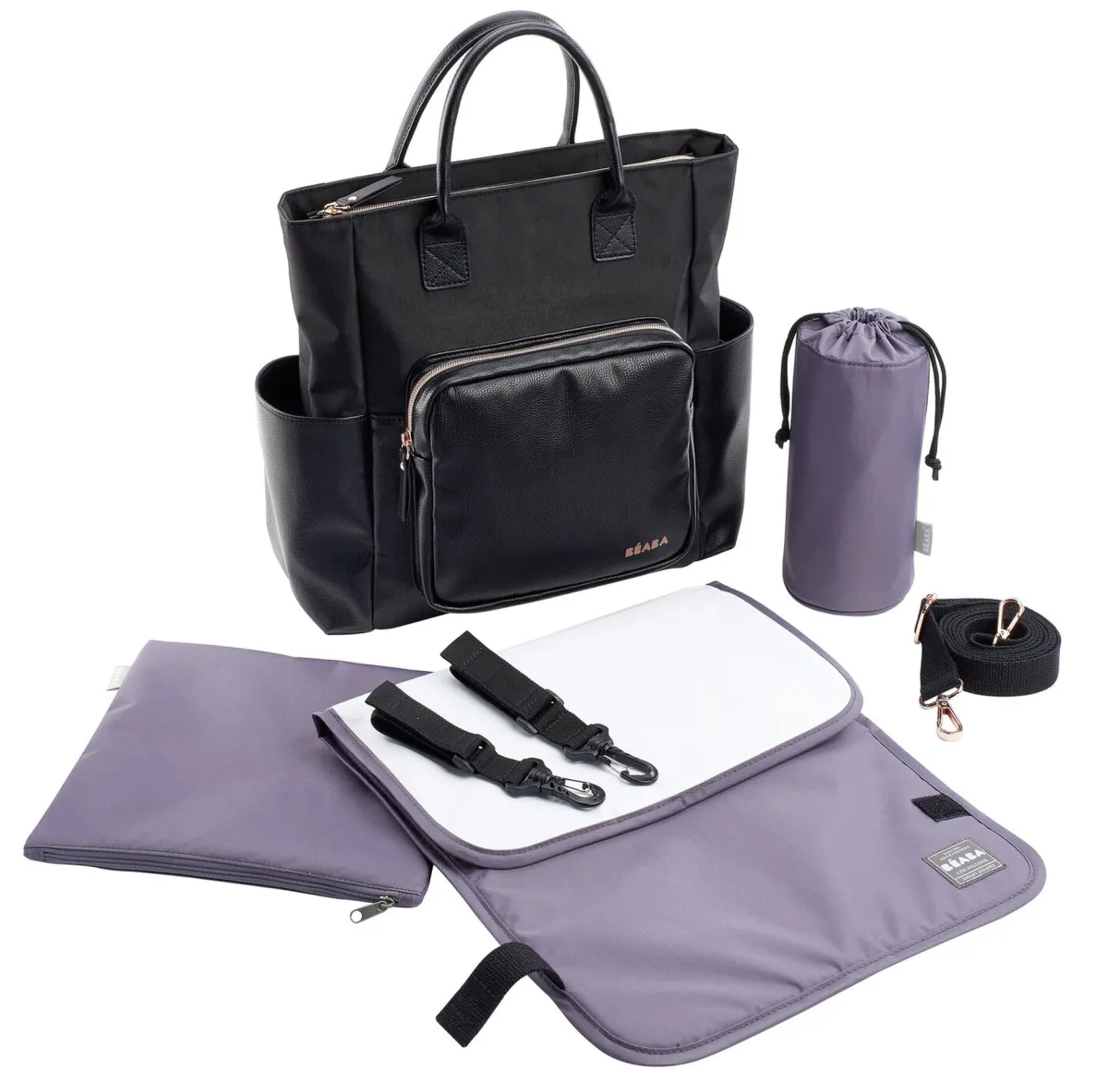 BÉABA Sacs À Langer*Sac Kyoto Black/Pink Gold