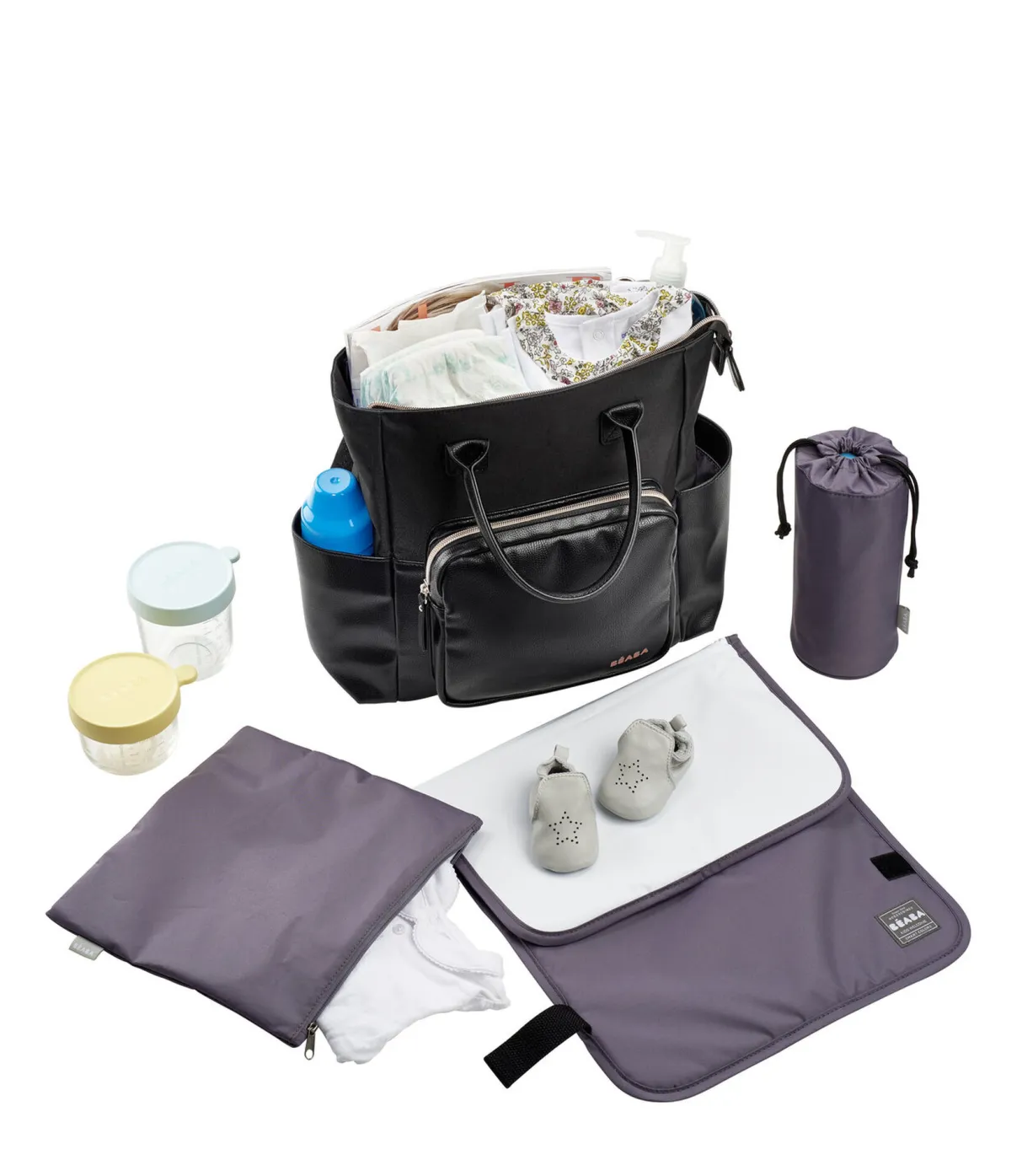 BÉABA Sacs À Langer*Sac Kyoto Black/Pink Gold