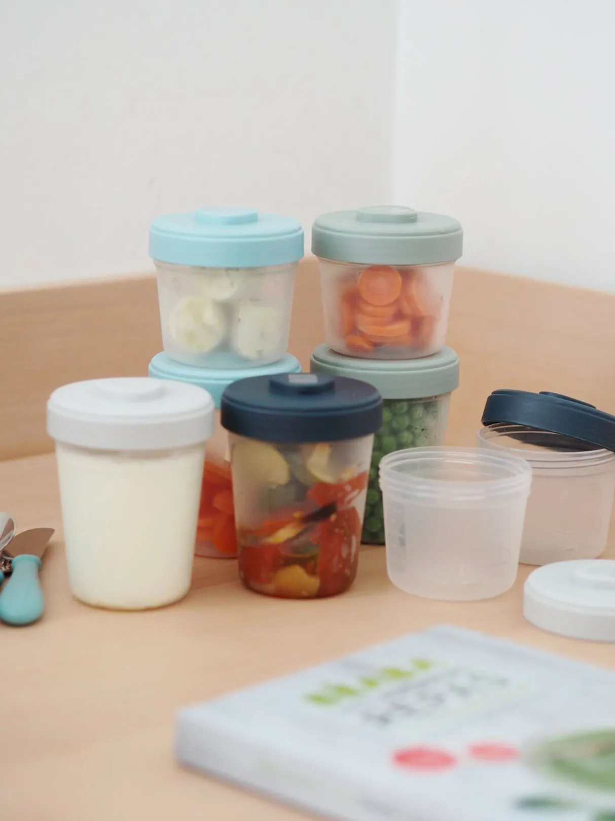 BÉABA Pots De Conservation*Set 2Eme Age 8 Portions Clip (4X150Ml + 4X250Ml)