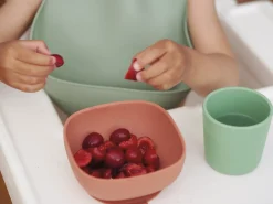 BÉABA Couverts, Vaisselle Et Bavoirs*Set Vaisselle Silicone 4 Pieces Mineral