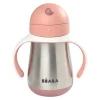 BÉABA Couverts, Vaisselle Et Bavoirs*Tasse Paille Inox 250 Ml Old Pink