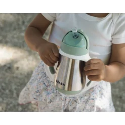 BÉABA Couverts, Vaisselle Et Bavoirs*Tasse Paille Inox 250 Ml Sage Green