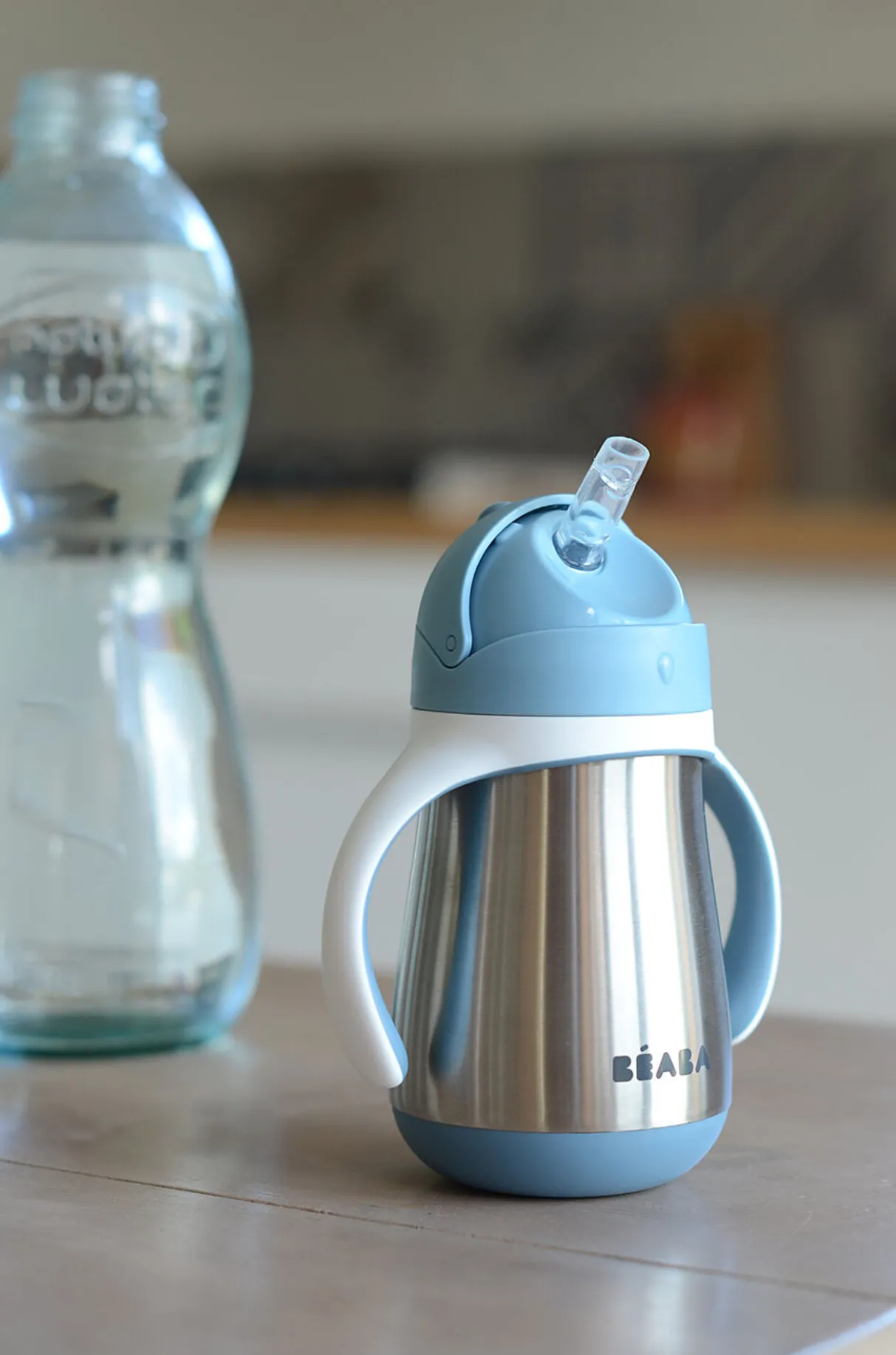 BÉABA Couverts, Vaisselle Et Bavoirs*Tasse Paille Inox 250 Ml Windy Blue