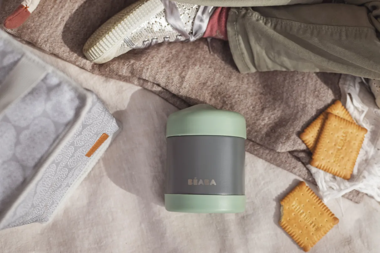 BÉABA Goûter Sain*Thermo-Portion 300 Ml Mineral Grey